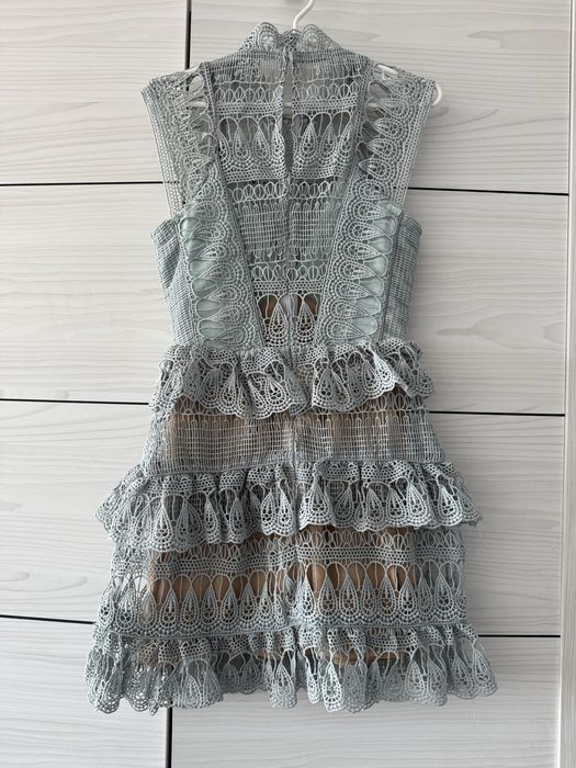 Self portrait(copy) rochi dama albastru menta Mar.M