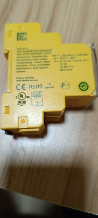 Bender IR425-D4-1 dispozitiv monitorizare rezistență la izolație