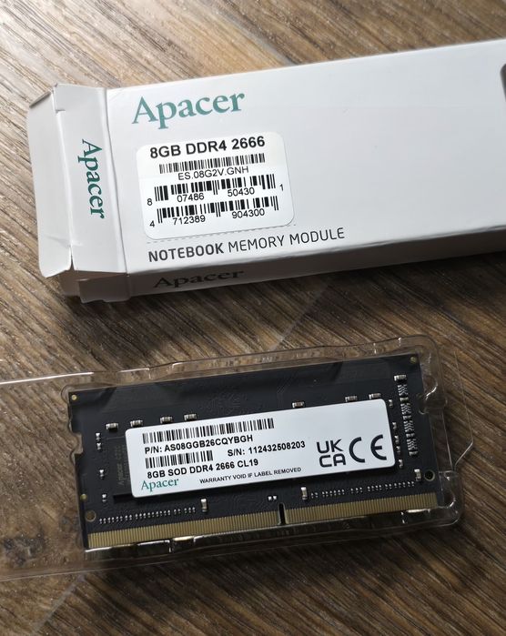Оперативная память Apacer 8GB DDR4 2666 SODIMM для ноутбука