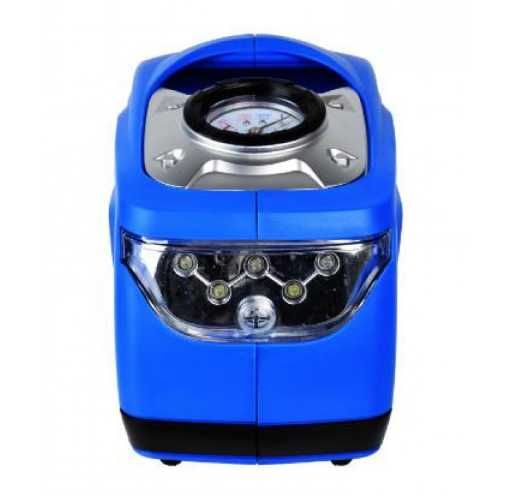 Мини компресор с LED фенерче и манометър - 12V / 230V, 100W - G01260