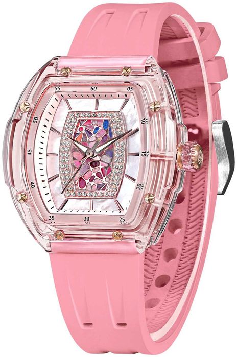 Нов дамски часовник TSAR BOMBA Crystal Chic Swiss TB8219P