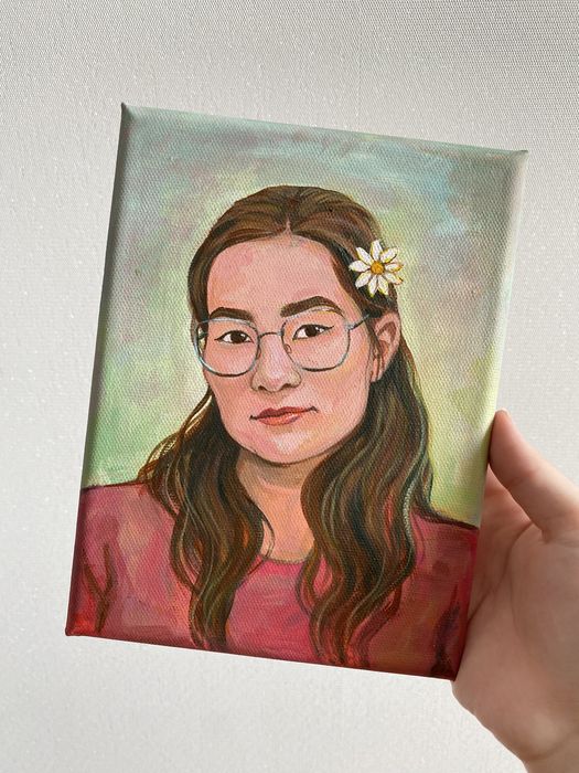 Портрет на холсте акрилом