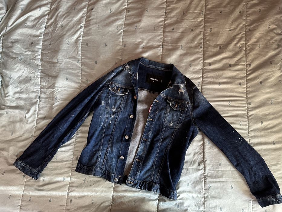 Geaca de blugi Dsquared2 albastra marimea 54