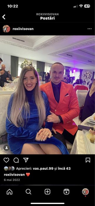 Rochie bby midi albastru regal