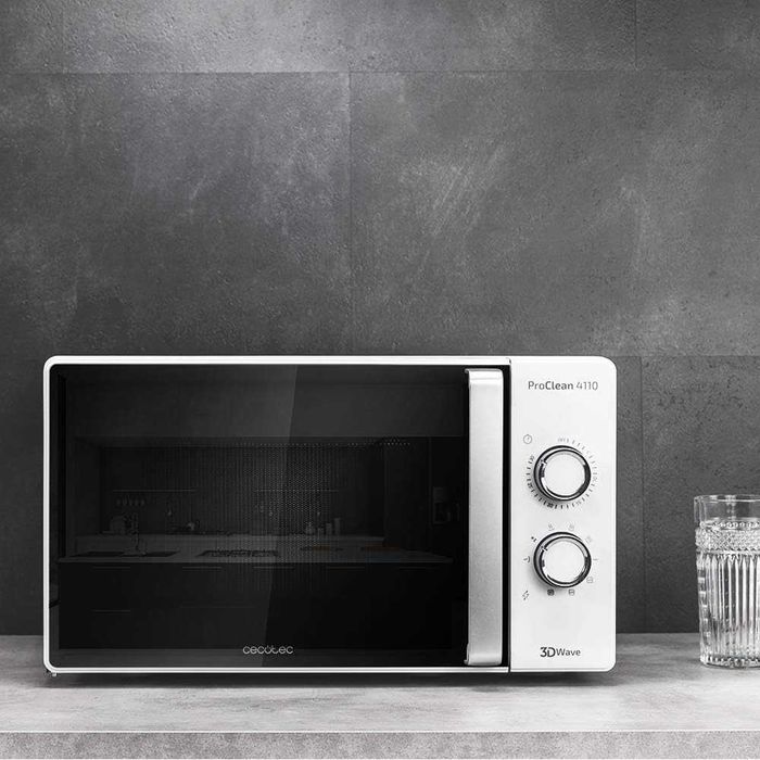 Микровълнова фурна Cecotec ProClean 4110, С грил, 23 л, 700 W, 3D вълнова технология