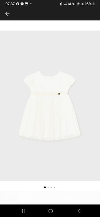 Rochie alba 86 Mayoral