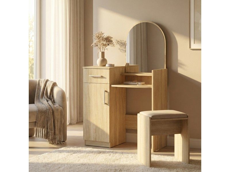 Тоалетка- дъб сонома