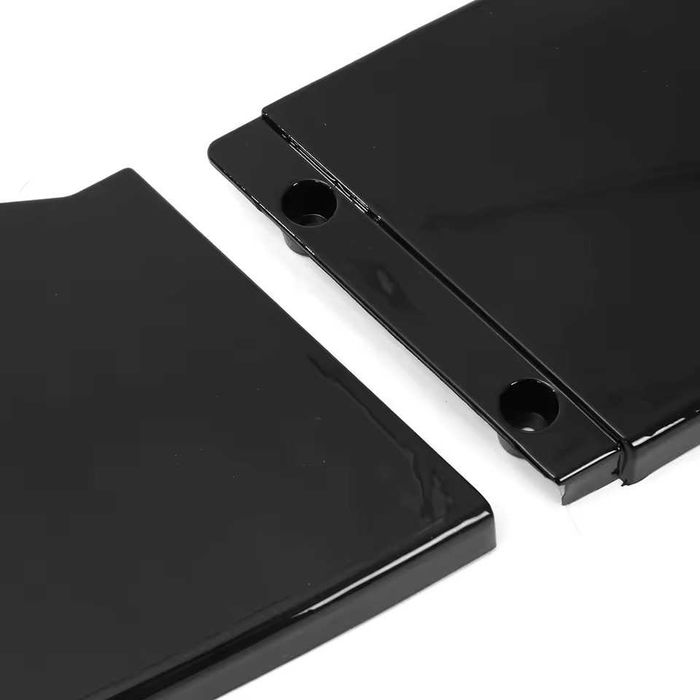 Prelungire Extensie Lip Bara Fata BMW Seria 1 E81 E82 E87 E88, pentru Bara Normala, Negru Lucios