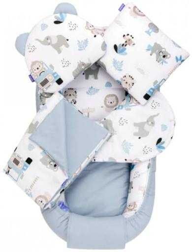 Cuib/baby nest Jukki blue safari