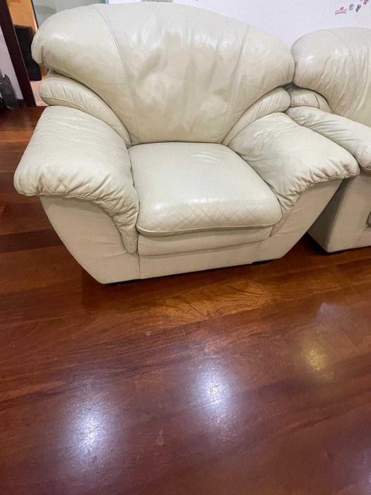 set canapea + 2 fotolii piele naturala Mobexpert Bucuresti sector 1