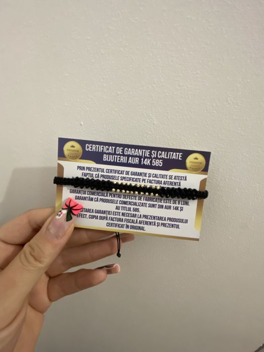 Bratari cu elemente din aur de 14 k