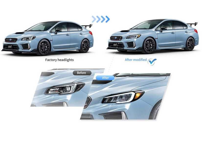 Динамични LED Фаровве Subaru WRX & 16-21  WRX STI 1th Gen