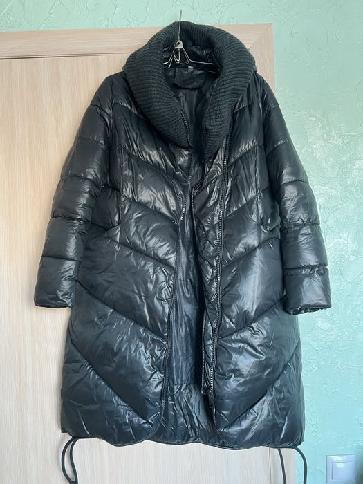 Пуховик женский. Цвет изумруд.