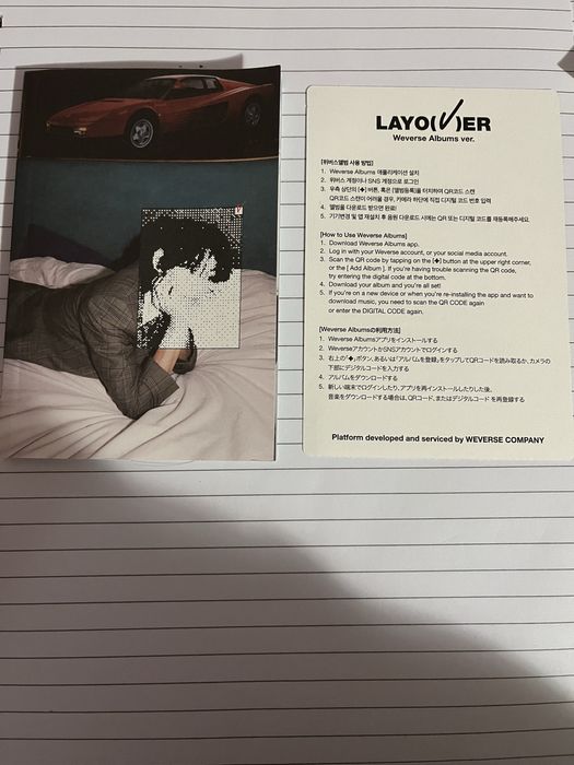 Албум V(BTS) layo(V)er weverse ver.