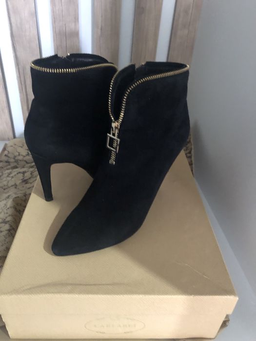 Ботильоны замшевые