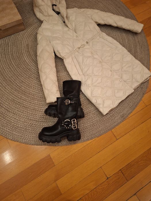 Ghete/bocanci  biker 37 piele