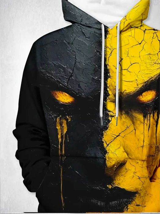 Худи / блуза жълто черна 2XL