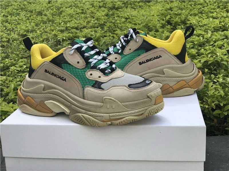 Balenciaga Triple S - Grey/Tan/Olive