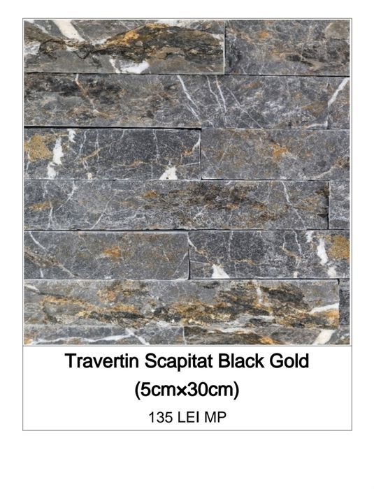 Piatra decorativa poligonala naturala si travertin