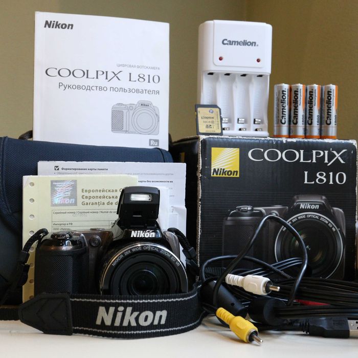 Камера Nikon L810 полный комплект в отличном состоянии