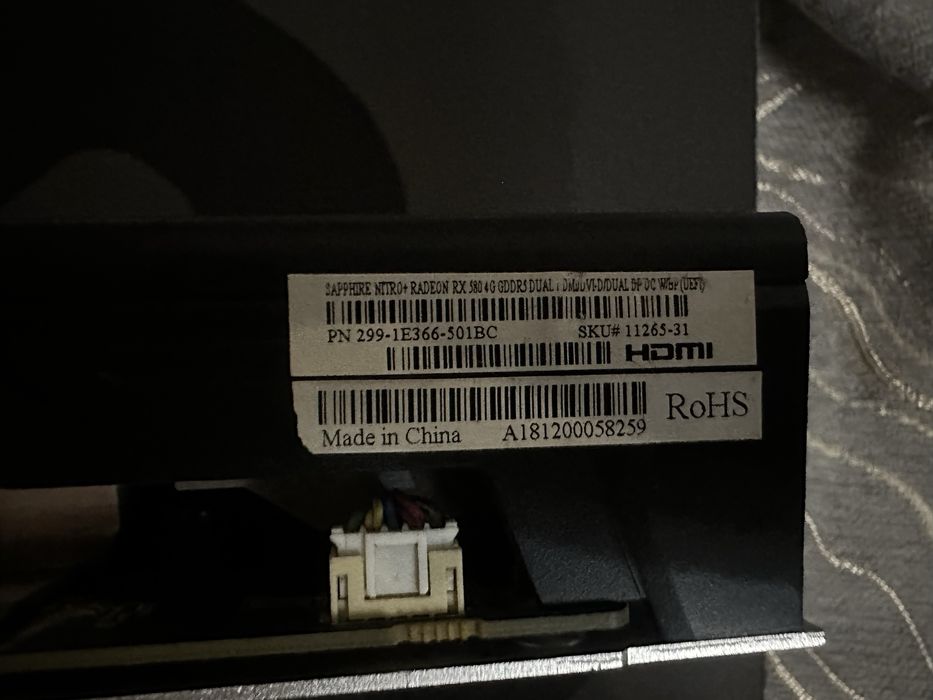 Видеокарта rx580 sapphire