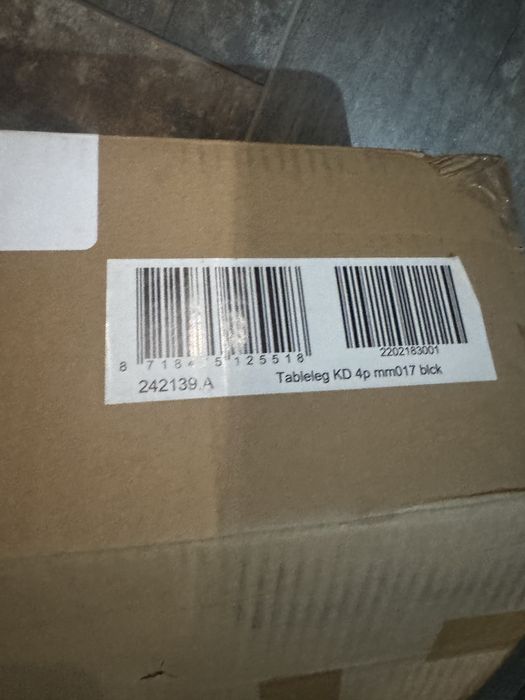 Picioare de masa inaltime reglabila vidaxl 870mm 4 bucati
