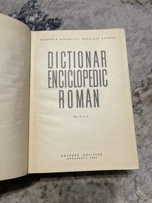 Dictionar enciclopedic Român 1962 cu ilustrații