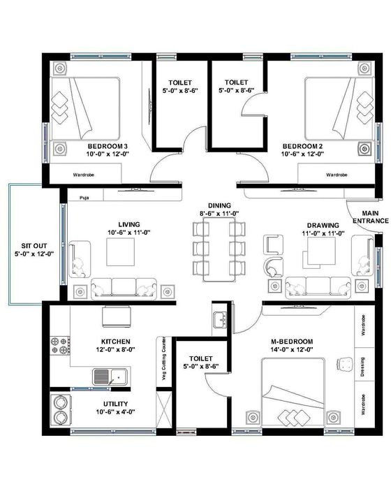 Uyingizni planirofqasini chizib beramiz.