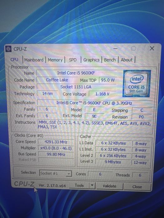 MSI GTX 1070 Quick Silver, процесор I59600kfдъноB360m