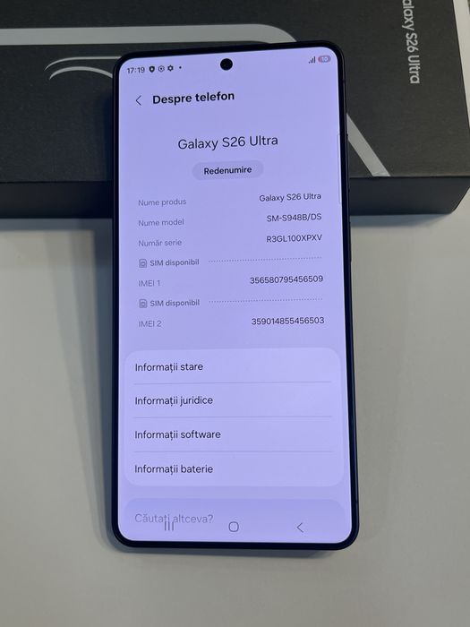 Samsung S26 ULTRA / NOU / Garantie 2 ani