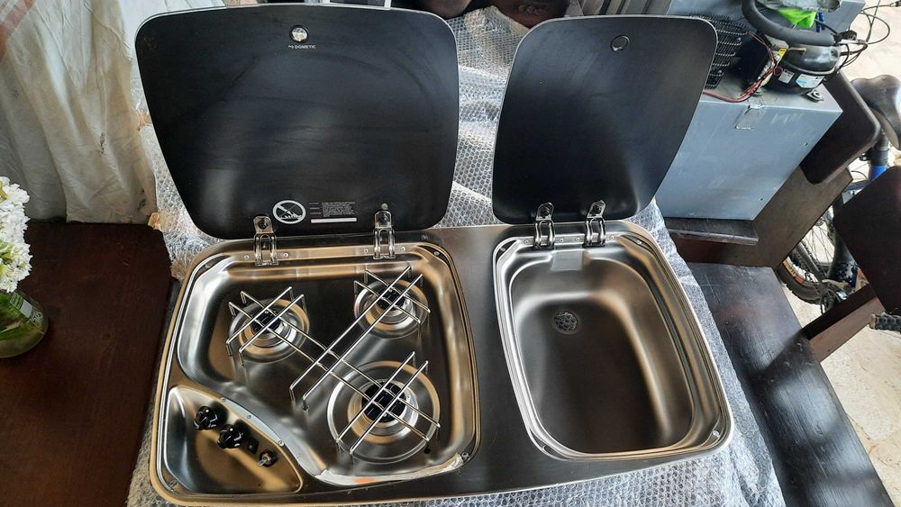 Газови котлони, газов плот комбиниран с мивка