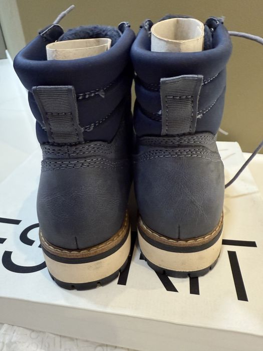 Боти тъмно сини набук Esprit