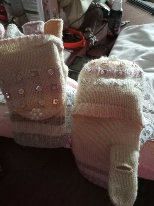 Детские варежки - перчатки