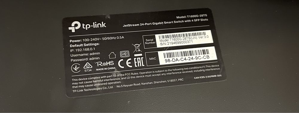 Switch TpLink 24 porturi Gigabit - Ca nou