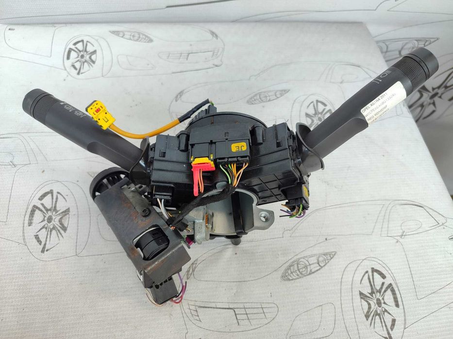 Ansamblu manete comenzi volan + spiră + contact Opel Astra J 20817720 2011 / [2010-2015] / (5B3)