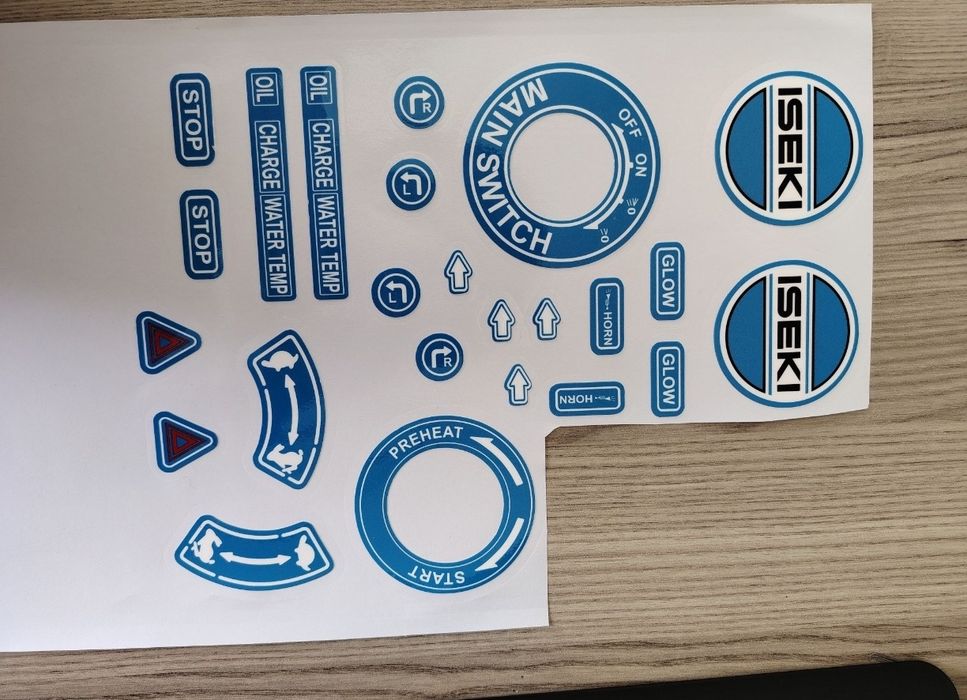 Stickere biciclete /stikere utilaje /stickere auto /Colante auto / Reclama mașină / aptipilduri auto /Stickere tractor ISEKI