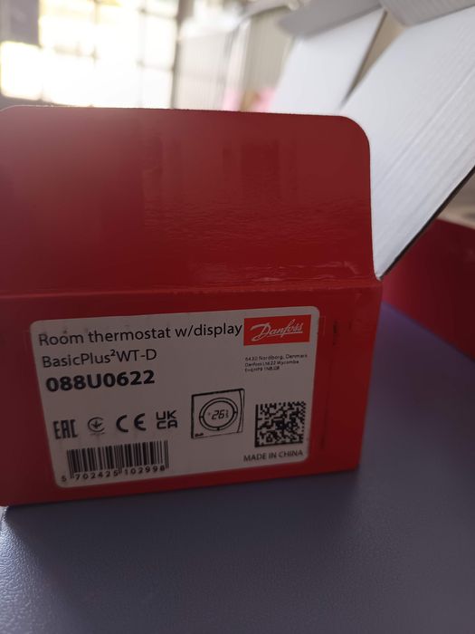 5 броя дигитални термостати за подово отопление Danfoss BasicPlus² WT-D (088U0622)