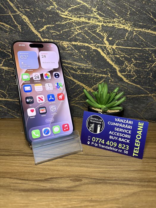 Iphone 15 Pro 256Gb / Garantie 2 ani Centrul de Telefoane / Rate