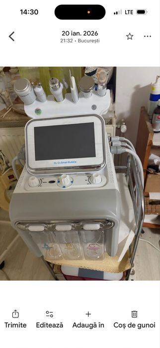 Aparat hidrodermabraziune profesional Small Bubble 6-în-1 – ca nou