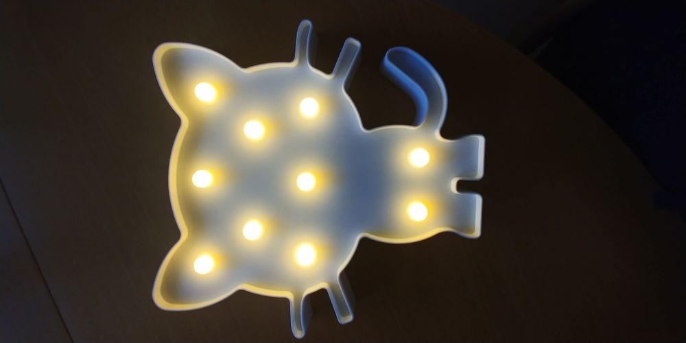 Нощна лампа коте