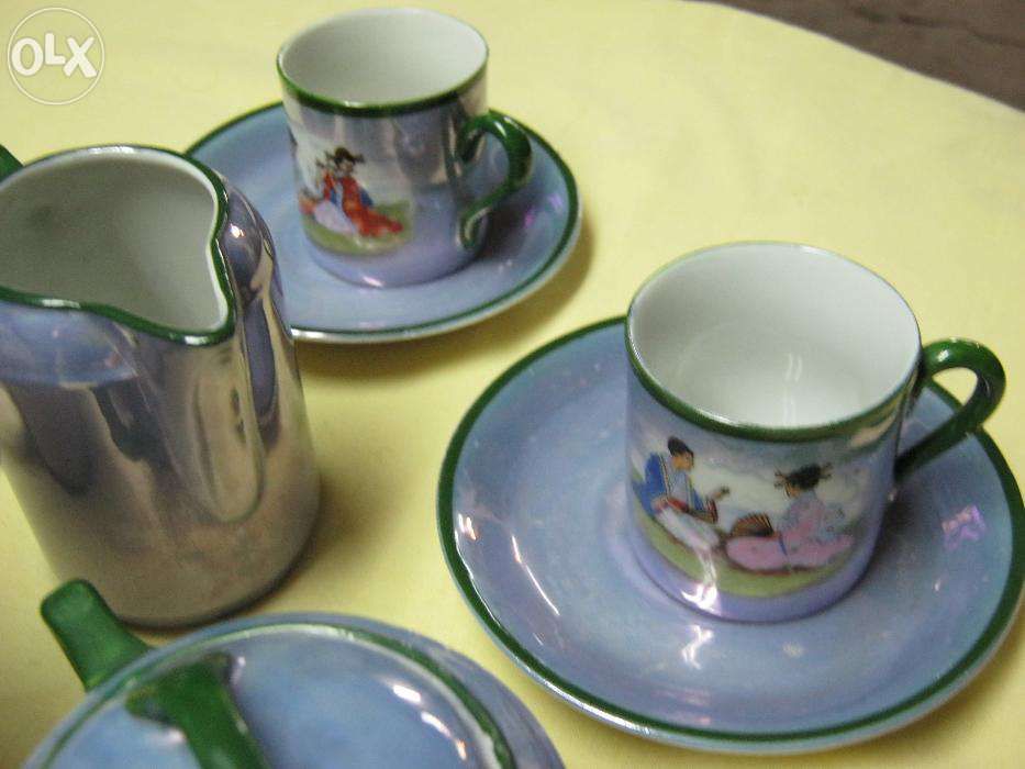 Set portelan Bavaria,pt 3 persoane,motive asiatice.