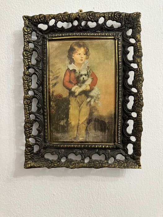 Картины из шелкографии в бронзовой