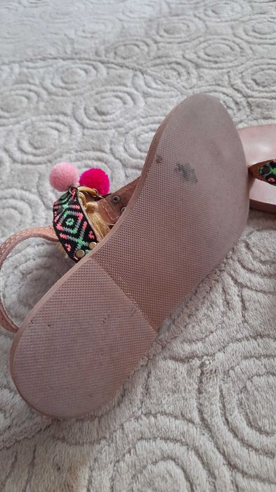 Равни кожени сандали Mabu by Maria BK - 38