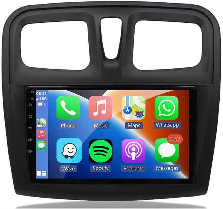 Мултимедия за Dacia Sandero Logan Renault Навигация Android 2DIN ДИН