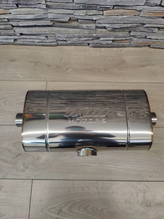 Evacuare intermediara sport inox RM Motors 63mm, cu iesiri duble