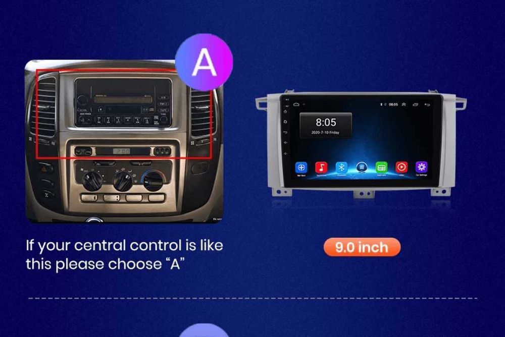 Toyota Land Cruiser 100 [2002-2007] Мултимедия Навигация Android