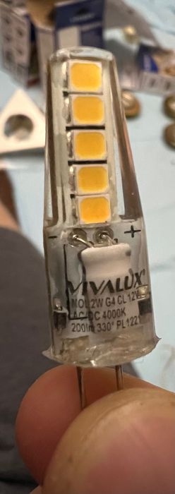 мебелни лунички BRILUM + LED крушки G4 (12V)