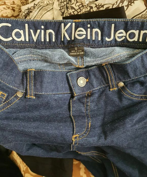 Blugi skinny cu talie înaltă Calvin Klein