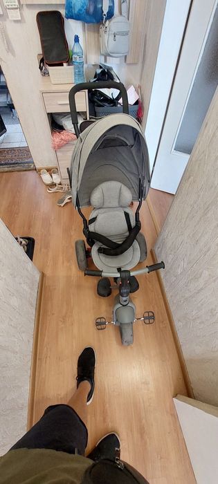 Триколка LORELLI NEO с Въздушни Гуми, Grey, Luxe