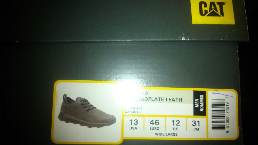 Pantofi  piele   marca   Caterpilar,   Marimea   46 EU  -  Noi